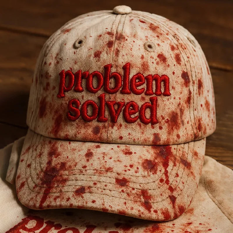 Problem Solved Funny Hat - Image 0