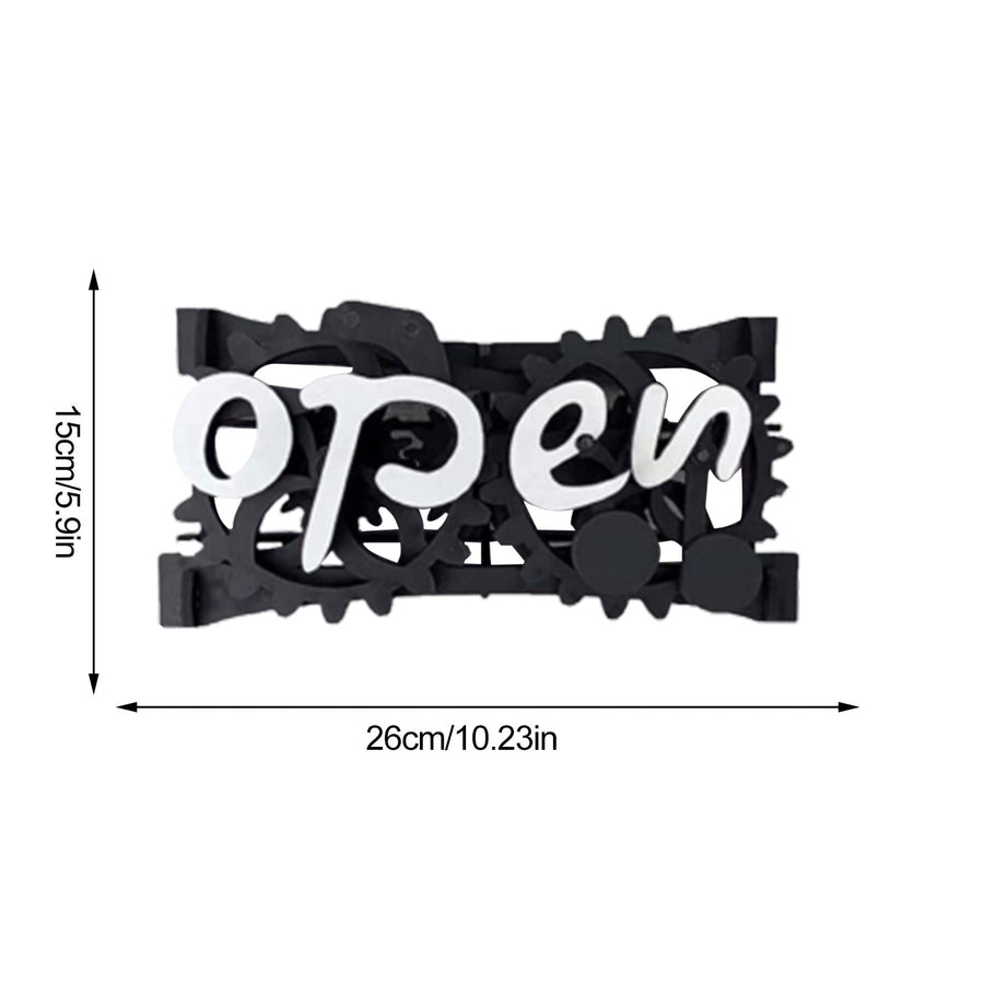 Wooden Double-Sided Reversible Open Closed Sign - Image 2
