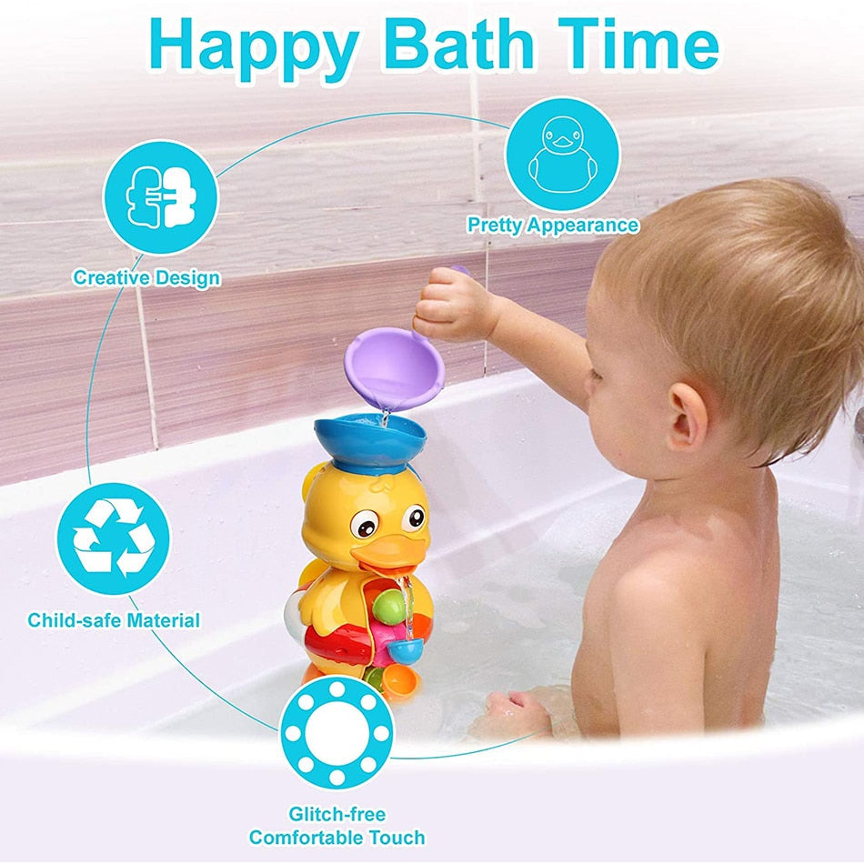 Duck Waterwheel Baby Bath Toy