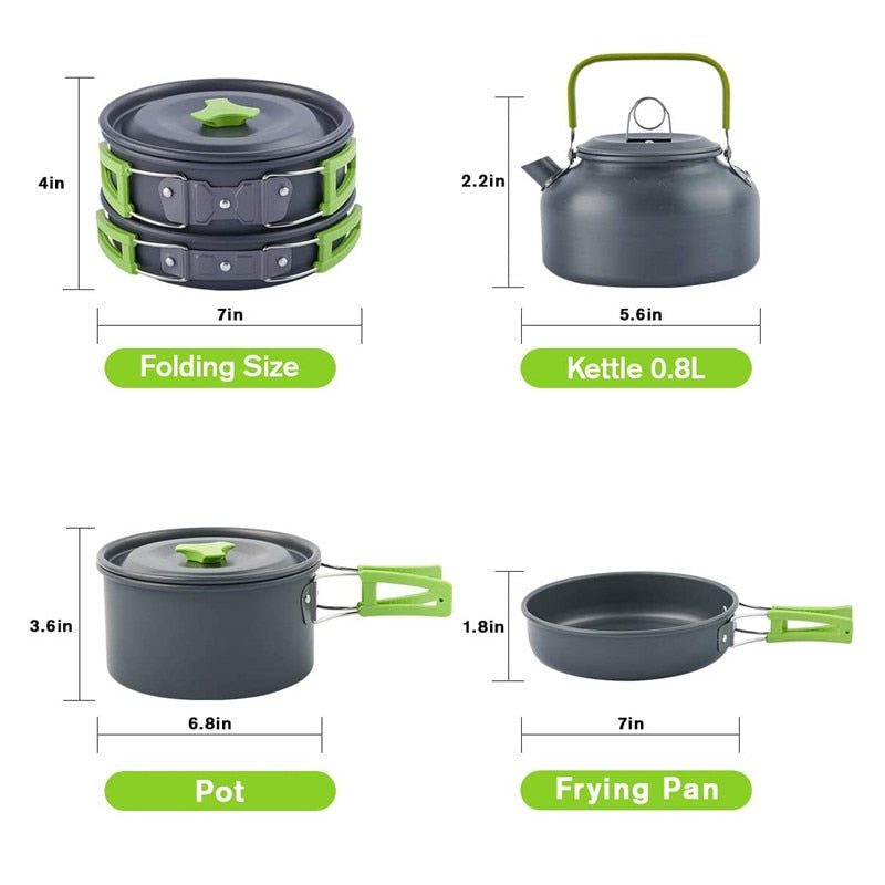 Camping Travel Cookware Kit - Image 6