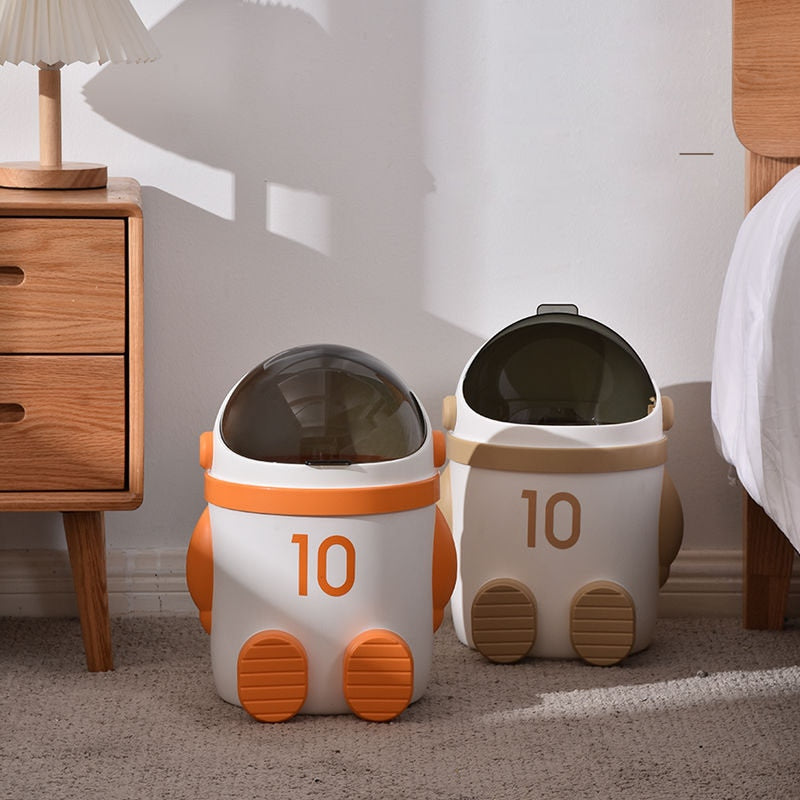 Mini Astronaut Shape Cute Office Trash Can - Image 0