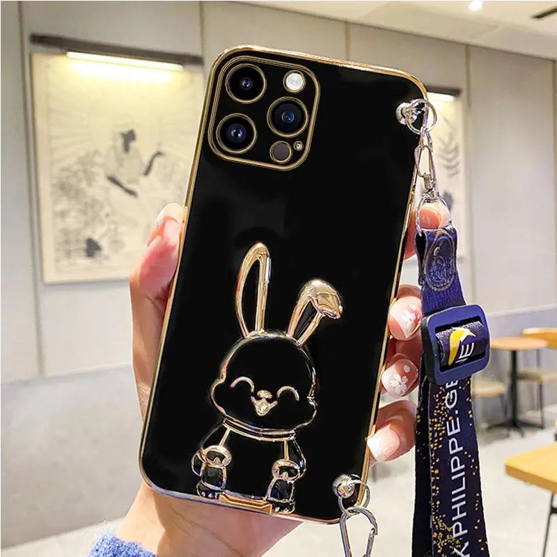 3D Rabbit Ear iPhone Holder Case