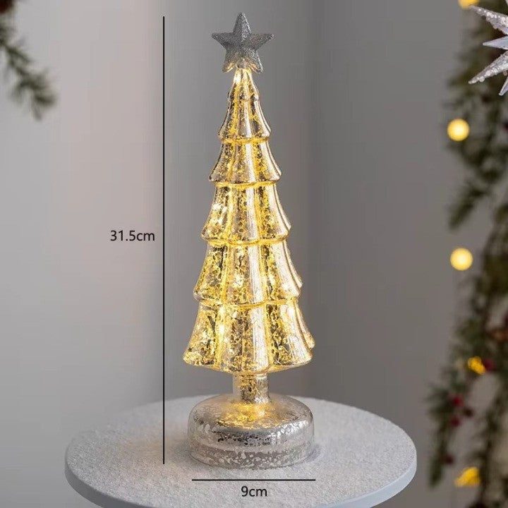 Christmas Time LED Frosted Glass Tree Lamp - Image 7