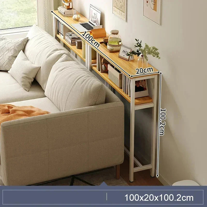 Sofa Gap Table Narrow Modern Space-Saving Table