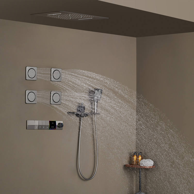 Smart Digital Touchscreen Multi-Jet Rainfall Shower System