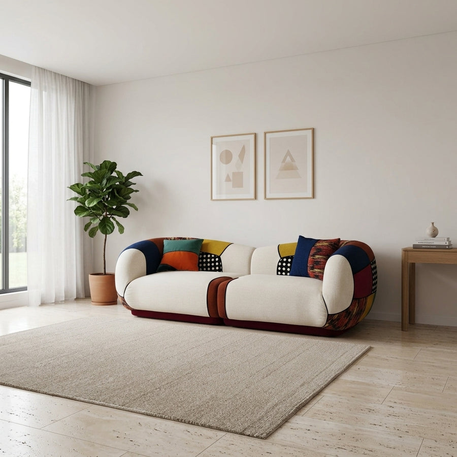Matissero Sofa mit auffälligem Patchwork-Colorblocking