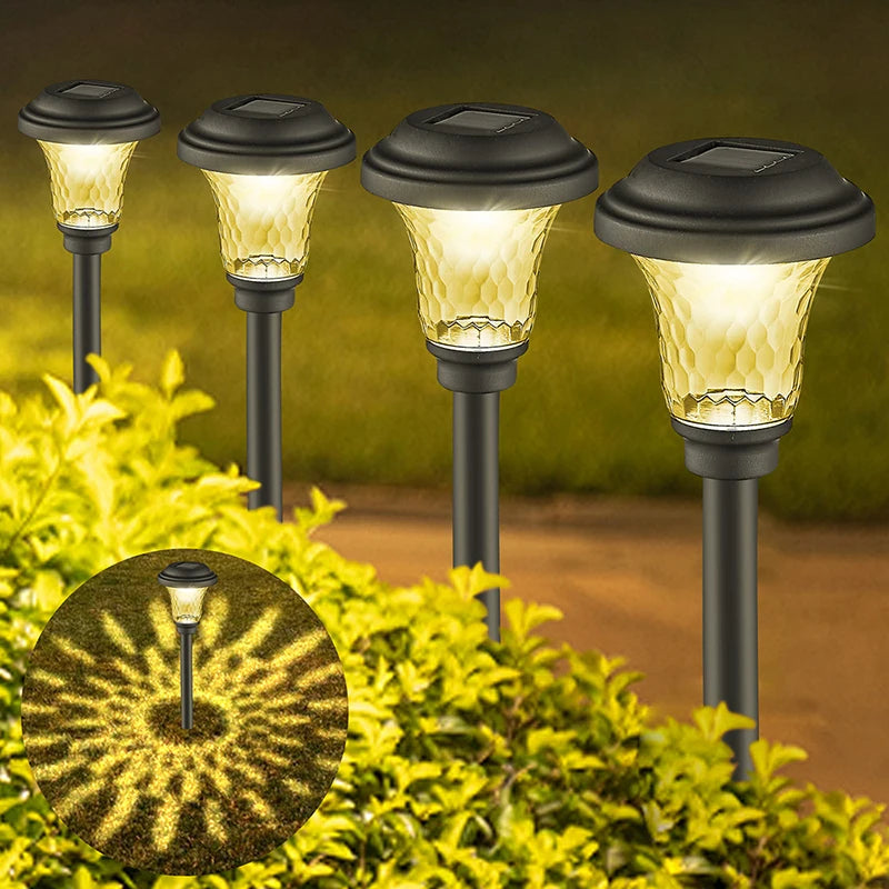 Solar-Powered Decorative LED Garden Illumination Lamps