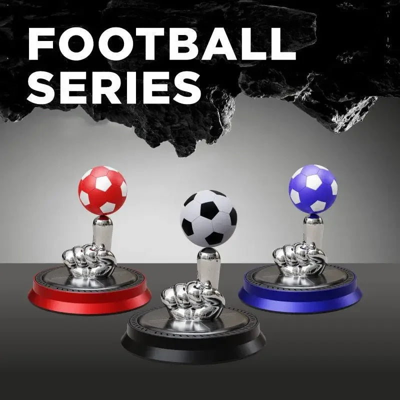 Solar Soccer Ball Spin Auto Aroma Freshener - Image 1