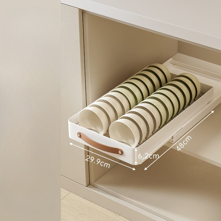 Stainless Steel Pull-Out Storage Kitchen Organizer Tray - Image 6