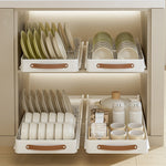 Stainless Steel Pull-Out Storage Kitchen Organizer Tray