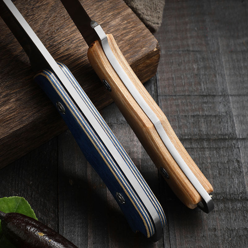 Stainless Steel Durable Wood Handle Knife - Image 3