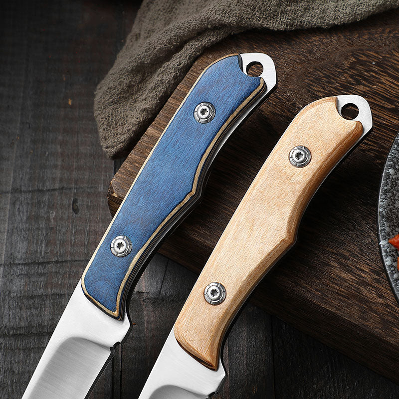 Stainless Steel Durable Wood Handle Knife - Image 4