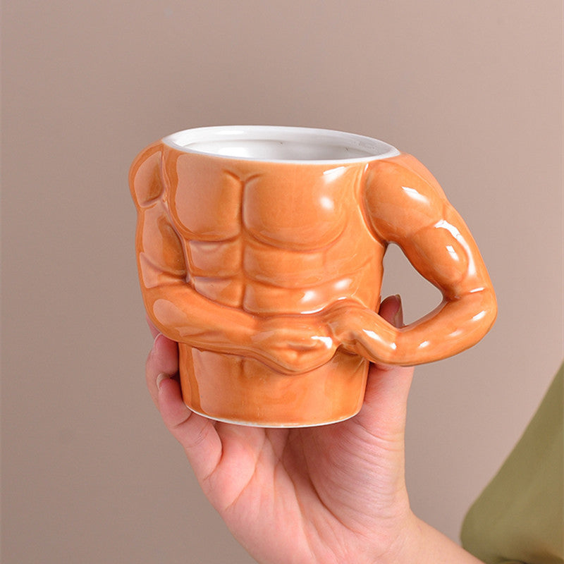 Strong Muscle Arm Ceramic Mug - Image 2