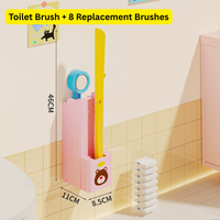 Clean Swipe Wall-Mounted Disposable Toilet Brush - Image 7