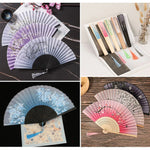 Traditional Japanese Style Floral Hand Fan