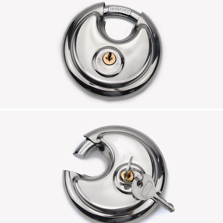 Heavy Duty Round Stainless Steel Padlock