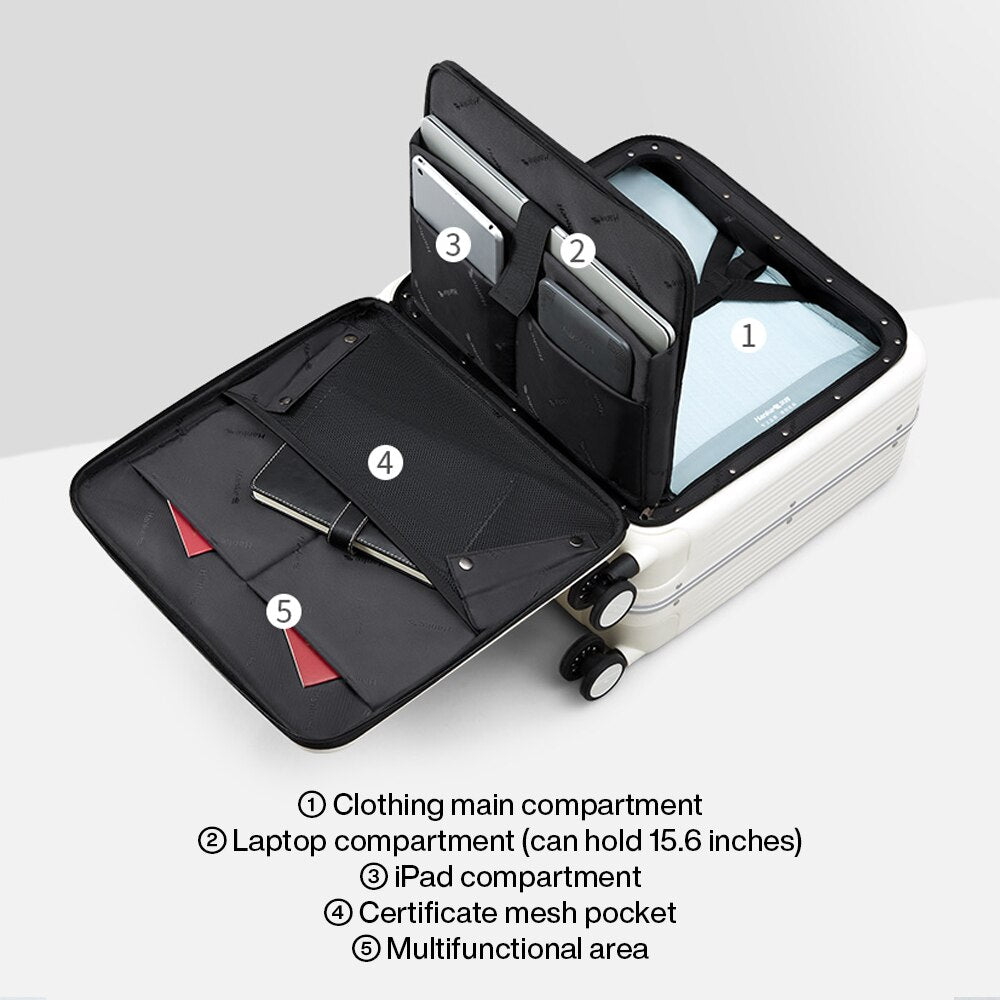 Elegant Business Rolling Travel Suitcase