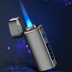 Triple Flame Windproof USB Charging Jet Lighter