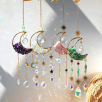 Crystal Sun Catcher Moon Decor