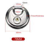 Heavy Duty Round Stainless Steel Padlock