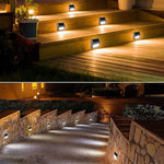 Solar Powered LED Outdoor Stairs Light