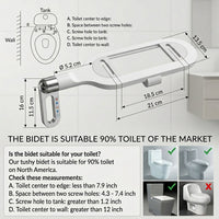 Ultra-Slim Adjustable Water Manual Bidet - Image 2