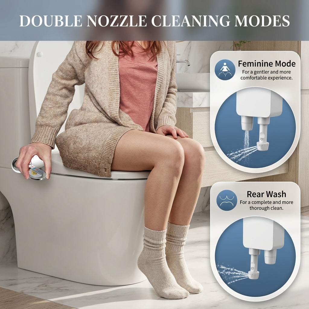 Ultra-Slim Adjustable Water Manual Bidet - Image 5