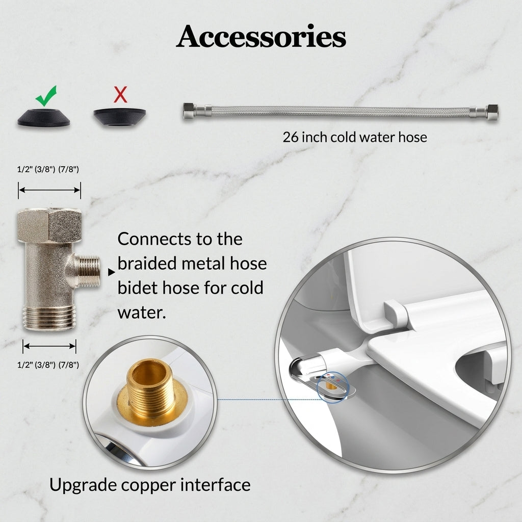 Ultra-Slim Adjustable Water Manual Bidet - Image 4