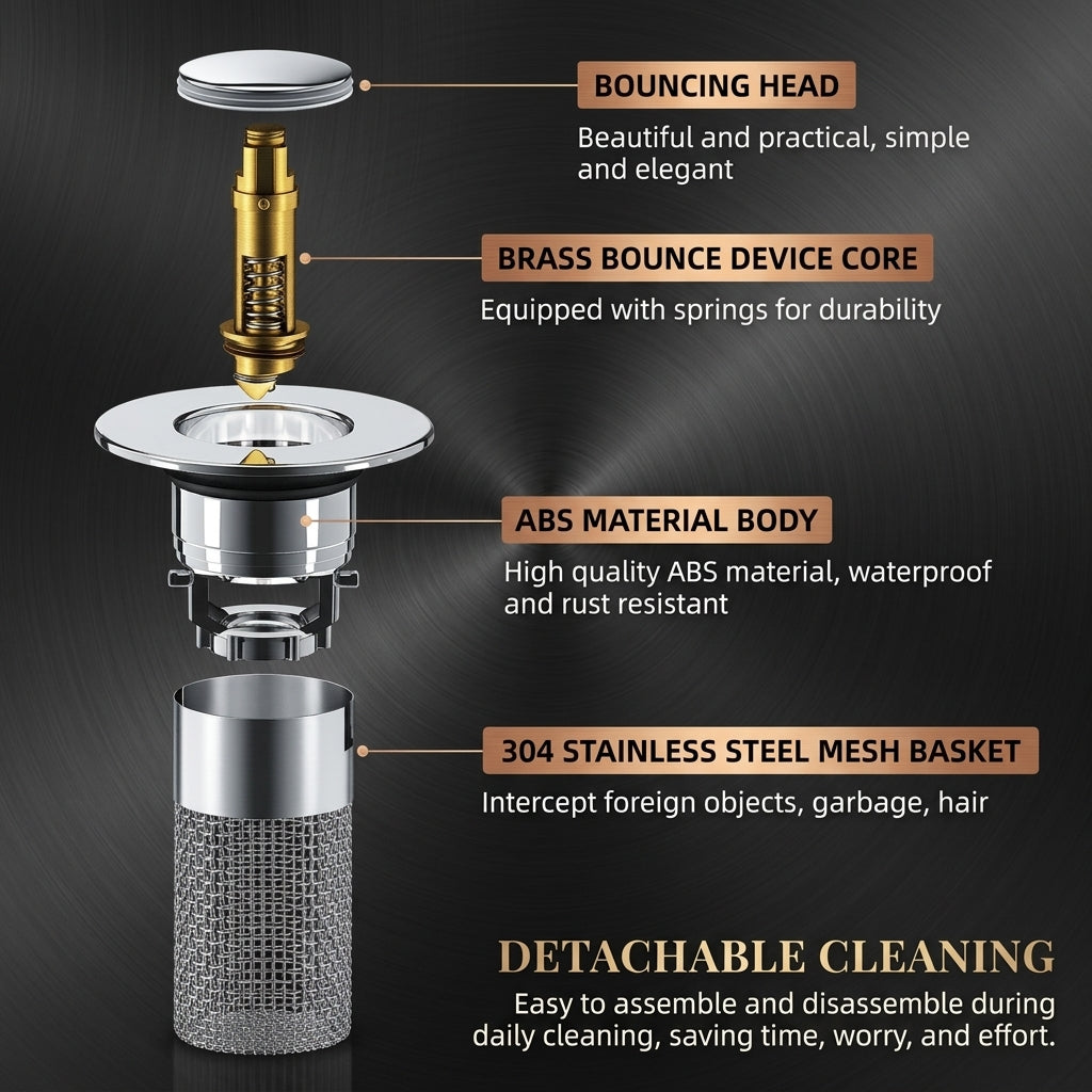 Pop-up Anti Clogging Drain Sink Strainer Filter - Image 9