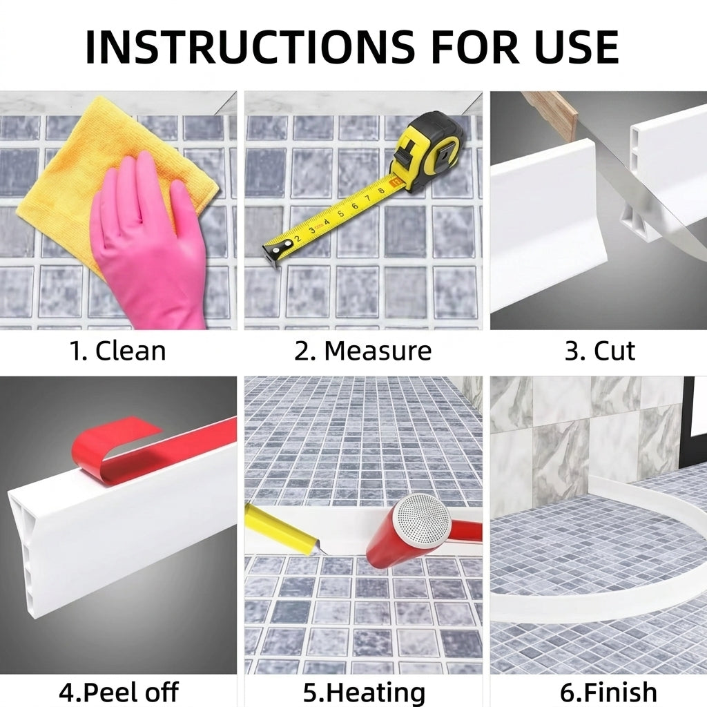 Bathroom Silicone Water Stopper Sticky Rubber - Image 5