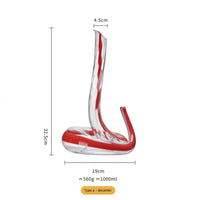 Artisan Blown Snake-Shaped Glass Wine Separator - Image 5