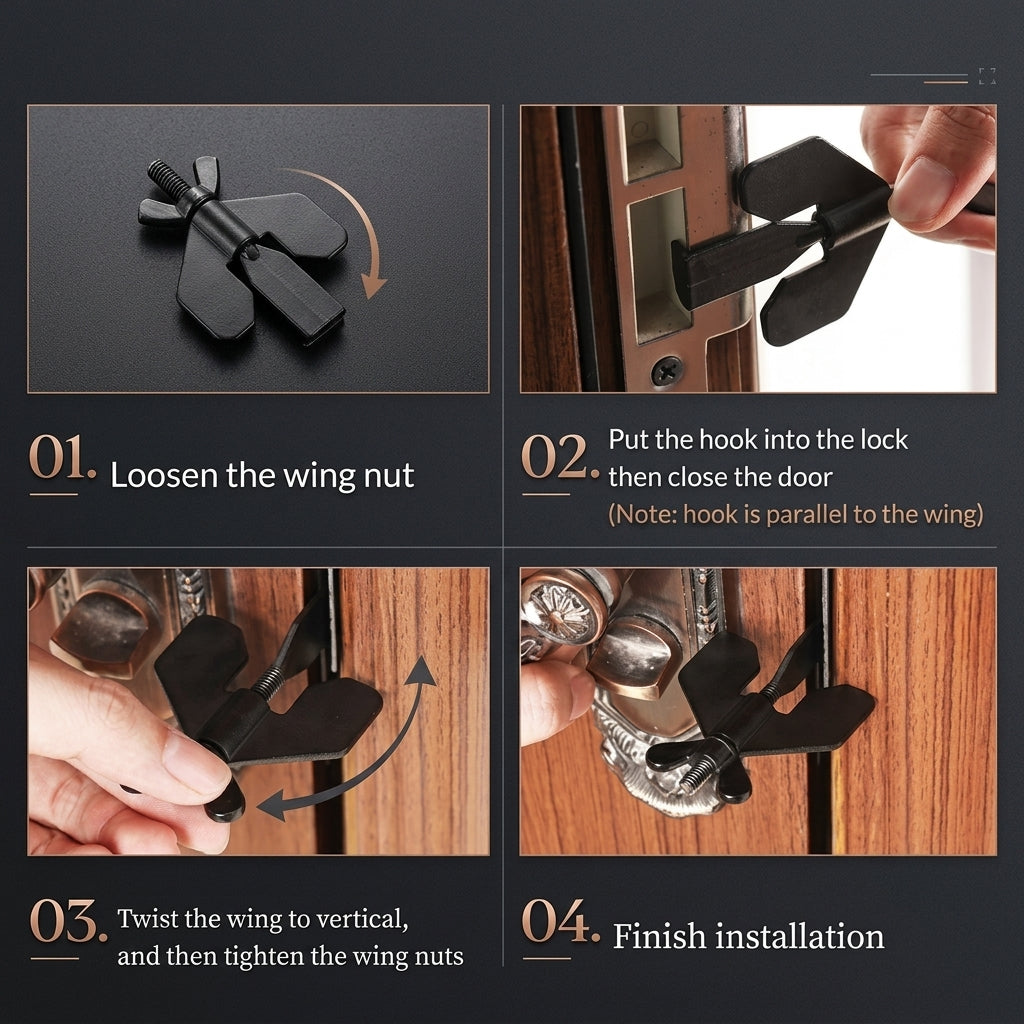 Portable Travel Security Door Stopper Lock - Image 5