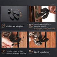 Portable Travel Security Door Stopper Lock - Image 5