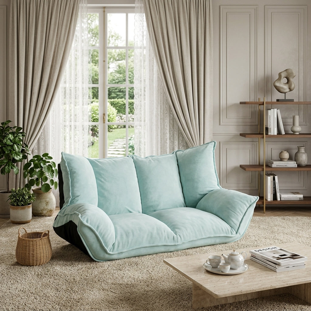 Adjustable Foldable Legless Lounge Sofa - Image 5