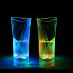 Valentine Day Flashing Colorful LED Light Up Cup Glass