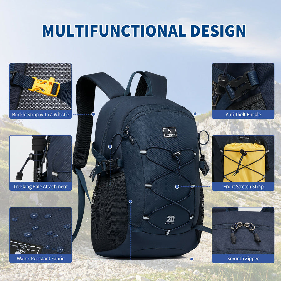 OIWAS 20L Lightweight Outdoor Hiking Backpack - Image 3