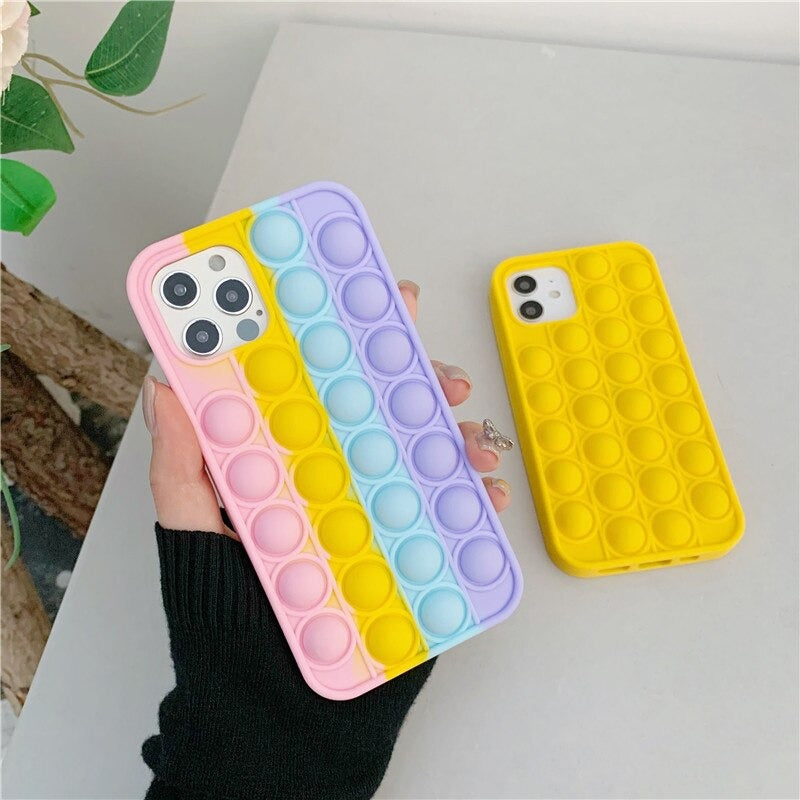 Pop It Bubble Colorful iPhone Case - Image 0