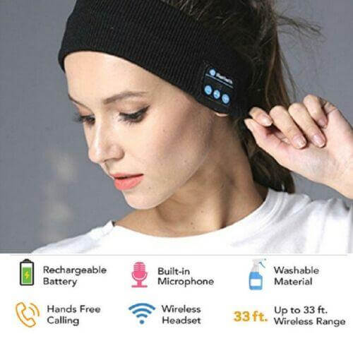 Bluetooth Knitted Music Headband - Image 0