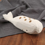 Wooden Whale Creative Pen Holder