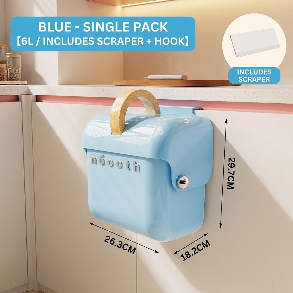 Flip Click Wall-Mounted Kitchen Trash Bin - Image 7