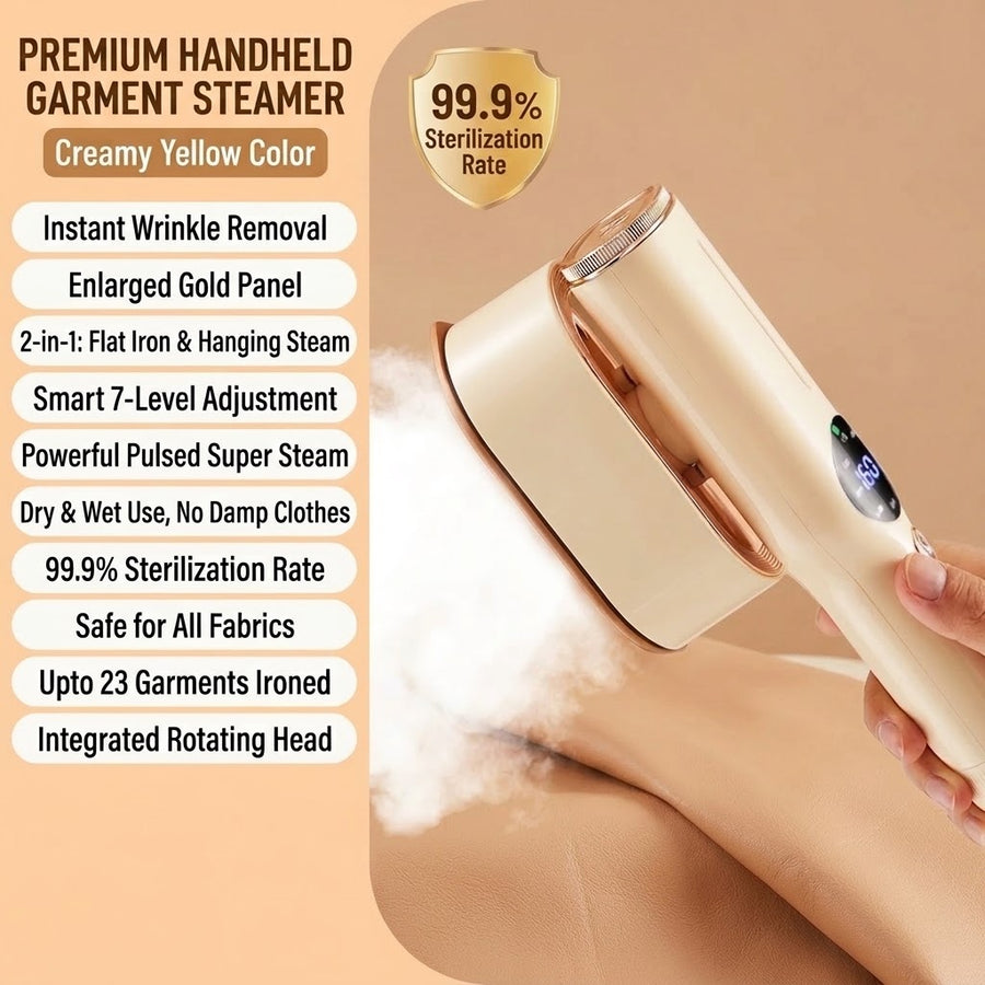Press & Go Portable Handheld Garment Steamer Iron