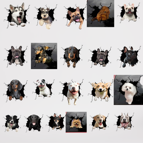 Car Scratch Hider 3D Puppy Sticker - Image 0