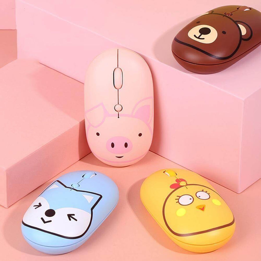 Rechargeable Universal USB-C Cartoon Wireless Mouse - Image 1
