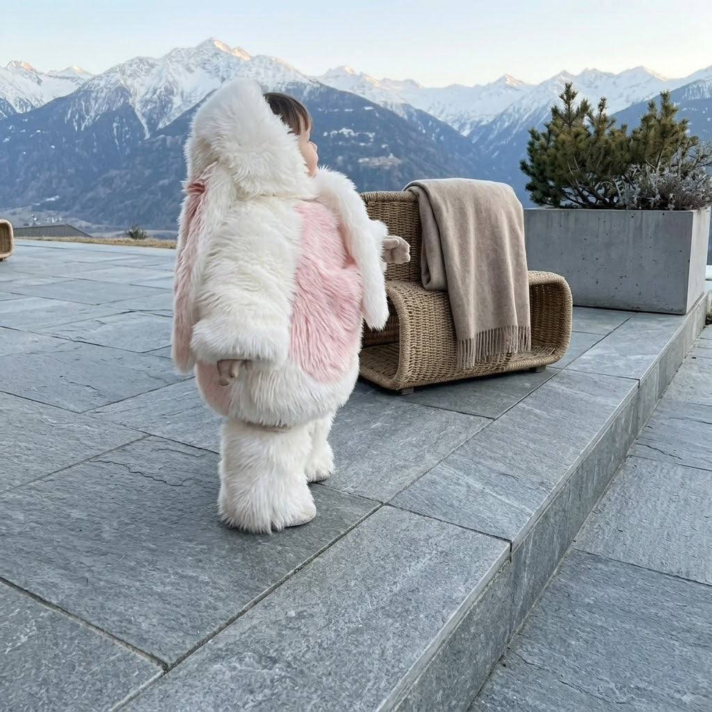 Fluffy Bunny Kids Dress - Image 3