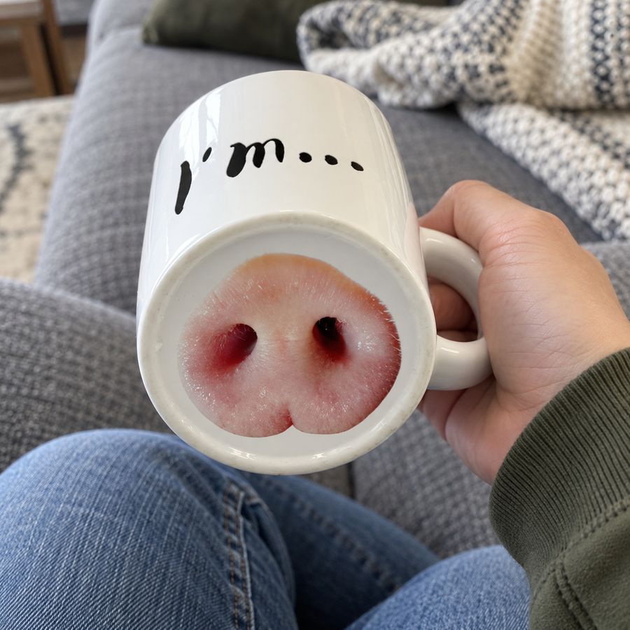 Ukryty Nos Ceramiczny Kubek