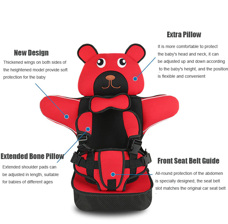 Baby Bear Infant Car Safety Cushion Chair