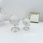 Crystal Transparent Miniature Glass Earth Globe