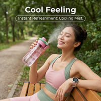 Cool Mist Spray Sports Water Bottle - Image 2