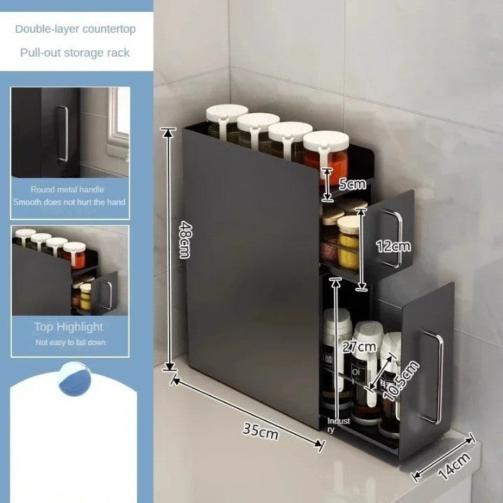 Space-Saving Kitchen Storage Organizer Cabinet - Image 8