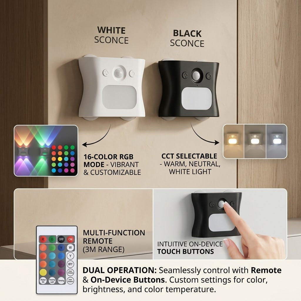 Color Flow Motion Sensor Wall Light - Image 3